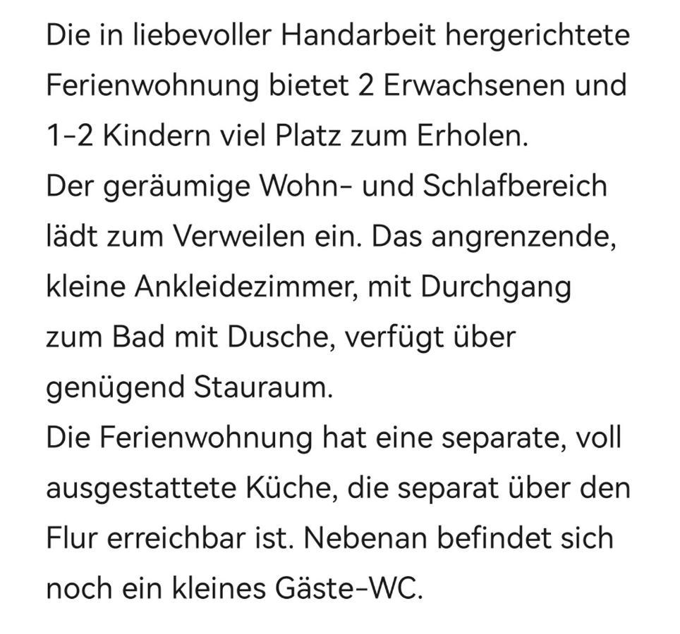 Apartment Luise Mit Separater Kueche *